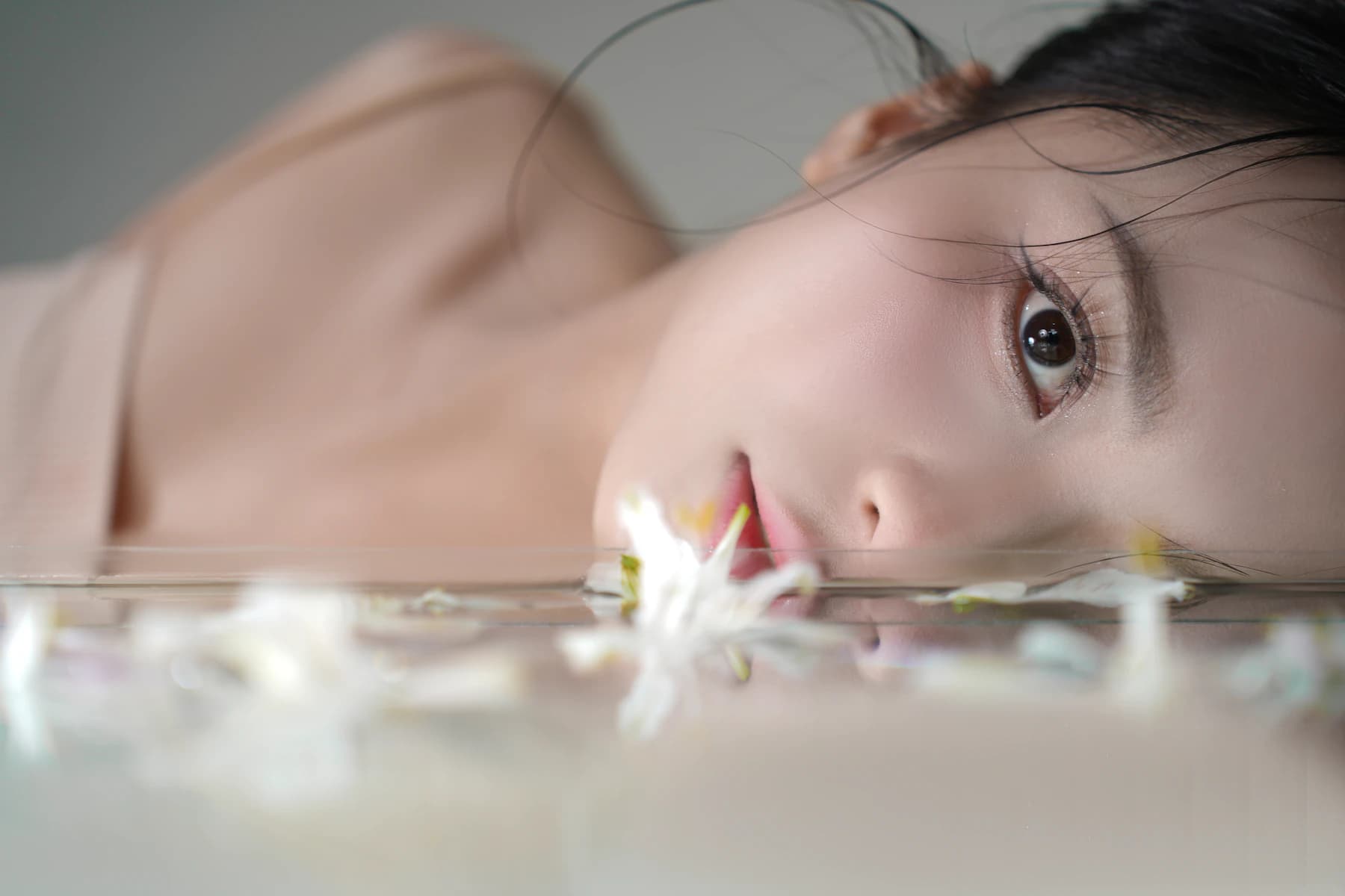 Editorial beauty portrait used as sample combo imagery
